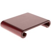 Plymor Red Scroll Wood Veneer Footed Display Base, 6" W x 4.5" D x 1.25" H (5" x 4.25" Display Area)