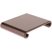 Plymor Walnut Scroll Wood Veneer Footed Display Base, 7" W x 5.5" D x 1.25" H (6" x 5.25" Display Area)