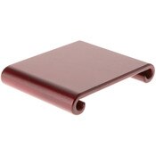 Plymor Red Scroll Wood Veneer Footed Display Base, 7" W x 5.5" D x 1.25" H (6" x 5.25" Display Area)