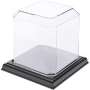 Pioneer Plastics 042CPBASE-UV Clear Plastic Softball Display Case with Base (UV Resistant), 4" W x 4" D x 4.125" H