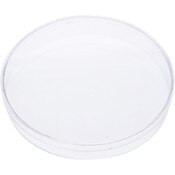 Pioneer Plastics 052C Clear Round Petri Dish Plastic Container, 4.3125" W x 0.625" H