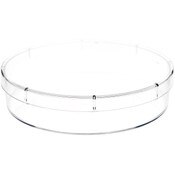 Pioneer Plastics 053C Clear Round Petri Dish Plastic Container, 4.6875" W x 1" H