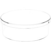 Pioneer Plastics 058C Clear Round Plastic Container, 4.375" W x 1.4375" H