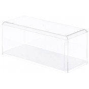 Pioneer Plastics 355CD Clear Plastic Display Case for 1:18 Scale Cars (Mirrored), 13" W x 5.5" D x 5" H (Mailer Box)