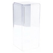 Pioneer Plastics 576CD Clear Plastic Beveled Edge Display Cases (Mirrored), 6" W x 7" D x 15.5" (Mailer Box)