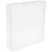 Pioneer Plastics MSB01C Clear Scrapbook Storage Supplies Container, 13.25" W x 12.25" D x 2.5" H