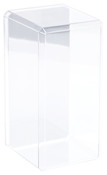 Pioneer Plastics 094CD Clear Plastic Beveled Edge Display Case (Mirrored), 4.375" W x 4.125" D x 9" H (Mailer Box)