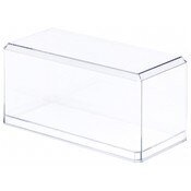 Pioneer Plastics 084C Clear Plastic Beveled Edge Display Case, 3.5" W x 3.75" D x 8" H (Mailer Box)