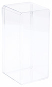 Pioneer Plastics Clear Acrylic Beveled Edge Display Case, 8" x 3.75" x 3.5"