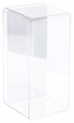Pioneer Plastics Clear Acrylic Beveled Edge Display Case (Mirrored), 8" x 3.75" x 3.5"