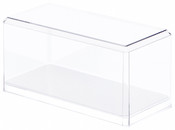 Pioneer Plastics 084CD Clear Acrylic Display Case for 1:32 Scale Cars (Mirrored), 8" W x 3.75" D x 3.5" H (Mailer Box)