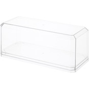 Pioneer Plastics 143C-BC Clear Plastic Display Case with Clear Base for 1:43 Scale Cars, 6.125" W x 2.625" D x 2.25" H