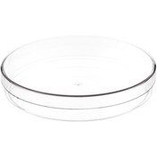 Pioneer Plastics 170C Clear Round Petri Dish Plastic Container, 6" W x 1" H