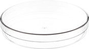 Pioneer Plastics 170C Clear Round Petri Dish Plastic Container, 6" W x 1" H