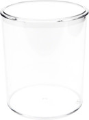 Pioneer Plastics Clear Round Plastic Container, 4.0625" W x 4.75" H