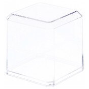 Pioneer Plastics 033C-UV Clear Plastic Baseball Display Case (UV Resistant), 3" W x 3" D x 3" H