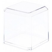 Pioneer Plastics 033C Clear Plastic Baseball Display Cases, 3" W x 3" D x 3" H