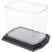 Pioneer Plastics Clear Plastic Desktop Aquarium with Base, 5.75" W x 3.75" D x 5" H