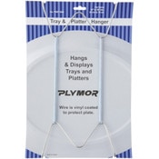 Plymor Stainless Steel Wall Mountable Tray and Platter Hanger, 14.25" H x 6.5" W x 0.875" D (For Trays or Platters 16" - 30")