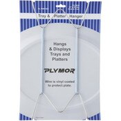 Plymor Stainless Steel Wall Mountable Tray and Platter Hanger, 14.25" H x 6.5" W x 0.875" D (For Trays or Platters 16" - 30")