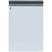 Plymor Poly Mailer 2.25 Mil White / Gray Bag with Permanent Adhesive Closure and Perforated Tear Strip, 12" x 15.5" (Case of 500)