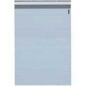 Plymor Poly Mailer 2.25 Mil White / Gray Bag with Permanent Adhesive Closure and Perforated Tear Strip, 14.5" x 19" (Pack of 125)