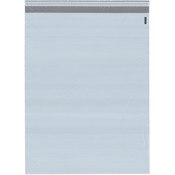 Plymor Poly Mailer 2.25 Mil White / Gray Bag with Permanent Adhesive Closure and Perforated Tear Strip, 18.75" x 24" (Pack of 125)