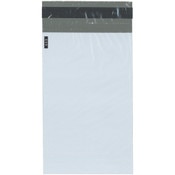 Plymor Poly Mailer 2.25 Mil White / Gray Bag with Permanent Adhesive Closure and Perforated Tear Strip, 6" x 9" (Case of 1000)