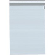 Plymor Poly Mailer 2.25 Mil White / Gray Bag with Permanent Adhesive Closure and Perforated Tear Strip, 9" x 12" (Case of 1000)