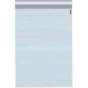 Plymor Poly Mailer 2.25 Mil White / Gray Bag with Permanent Adhesive Closure and Perforated Tear Strip, 9" x 12" (Case of 1000)