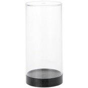Protech CC-5 Round Storage / Display Acrylic Action Figure Display Case with Black Base, 2.25" W x 4.75" H x 2.25" D