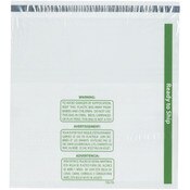 Plymor Ready to Ship 1.5 Mil Wicketed Poly Bags with Permanent Adhesive Strip and Suffocation Warning, 16" x 16" (Pack of 125)
