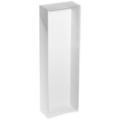 Collecting Warehouse Redoll Clear Folding Display Box with White Liners and Black Elastic for 11-12 inch Dolls or Action Figures, 4" W x 2.25" D x 13" H