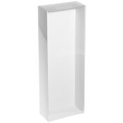 Collecting Warehouse Redoll Clear Folding Display Box with White Liners and Black Elastic for 12-13 inch Dolls or Action Figures, 5" W x 2.5" D x 14" H