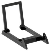 Adjustable Acrylic Easel, 2" W x 2.25" H with 2" ledge and .5" lip, Black