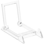 Gibson Holders MINI Adjustable Clear Acrylic Display Easel, 2" W x 3.25" D x 2.25" H