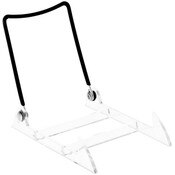 Gibson Holders 2PL Adjustable Black Wire and Clear Acrylic Display Easel, 3.875" W x 5.375" D x 4.75" H
