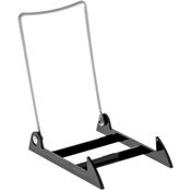 Gibson Holders 4PL Adjustable White Wire and Black Acrylic Display Easel, 3.875" W x 5.375" D x 6.25" H
