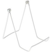 Gibson Holders 6A Adjustable White Wire Display Easel, 3.5" W x 4.75" D x 4.75" H