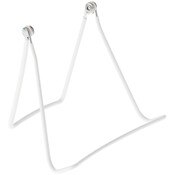 Gibson Holders 2AX Adjustable White Wire Display Easel, 5.5" W x 4" D x 5.25" H