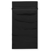 Plymor 2" x 3" (Pack of 100), Black 2 Mil Zipper Reclosable Plastic Bags