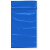 Plymor 2" x 3" (Pack of 100), Blue 2 Mil Zipper Reclosable Plastic Bags