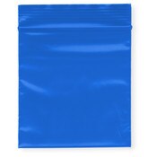 Plymor 3" x 3" (Pack of 100), Blue 2 Mil Zipper Reclosable Plastic Bags