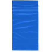 Plymor 3" x 5" (Pack of 100), Blue 2 Mil Zipper Reclosable Plastic Bags