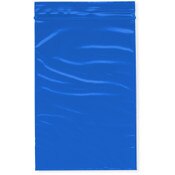 Plymor 4" x 6" (Pack of 100), Blue 2 Mil Zipper Reclosable Plastic Bags