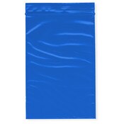 Plymor 4" x 6" (Pack of 100), Blue 2 Mil Zipper Reclosable Plastic Bags