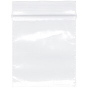 Plymor 1.5" x 1.5" (Pack of 100), 2 Mil Zipper Reclosable Plastic Bags