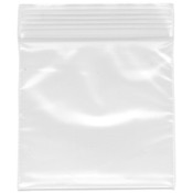 Plymor Zipper Reclosable Plastic Bags, 2 Mil, 2.5" x 2.5" (Pack of 100)