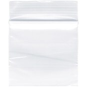 Plymor 2" x 2" (Pack of 100), 2 Mil Zipper Reclosable Plastic Bags