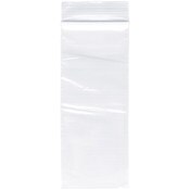 Plymor 2" x 5" (Pack of 100), 2 Mil Zipper Reclosable Plastic Bags